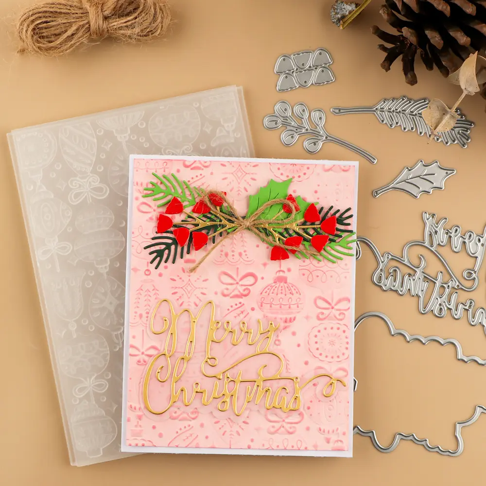 Plastic 3D Scrapbooking Embossing Folder - Gift